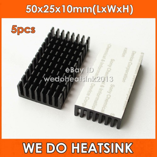5pz dissipatore 50x25x10mm - 5pz,