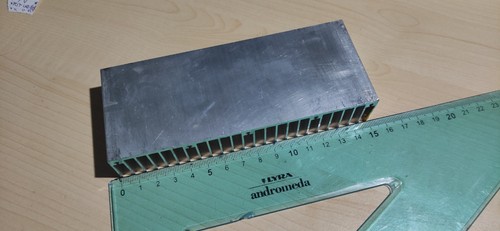 Heatsink aluminum 15x6x2 - heatsink, 15x6x2,5